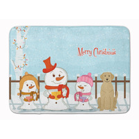 "Caroline's Treasures Merry Christmas Yellow Labrador Floor Mat, 19"" x 27"", Multicolor"