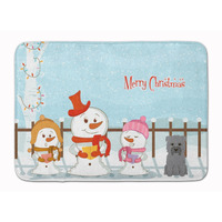 "Caroline's Treasures Merry Christmas Glen of Imal Grey Floor Mat, 19"" x 27"", Multicolor"