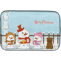 "Caroline's Treasures BB2391DDM Dish Drying Mat, 14 x 21, Christmas Carolers"