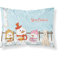Caroline's Treasures Christmas Carolers Merry Soft Coated Wheaten Terrier Fabric Standard Pillowcase BB2392PILLOWCASE