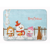 "Caroline's Treasures Merry Christmas Carolers Irish Terrier Floor Mat, 19"" x 27"", Multicolor"