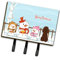 "Caroline's Treasures Merry Christmas Carolers Irish Water Spaniel Leash or Key Holder BB2394TH68, Triple, Multicolor"
