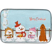 "Caroline's Treasures Irish Setter Dish Drying Mat, 14"" x 21"", Christmas Carolers"