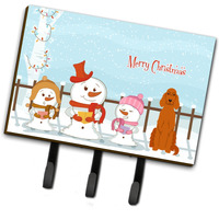 "Caroline's Treasures Christmas Carolers Merry Irish Setter Leash or Key Holder BB2395TH68, Triple"