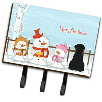 "Caroline's Treasures Merry Christmas Carolers Giant Schnauzer Leash or Key Holder BB2397TH68, Triple, Multicolor"