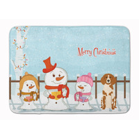 "Caroline's Treasures Merry Christmas Brittany Spaniel Floor Mat, 19"" x 27"", Multicolor"