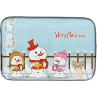 "Caroline's Treasures BB2408DDM Dish Drying Mat, 14"" x 21"", Christmas Carolers"