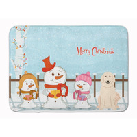 "Caroline's Treasures Merry Christmas Carolers Pyrenese Floor Mat, 19"" x 27"", Multicolor"