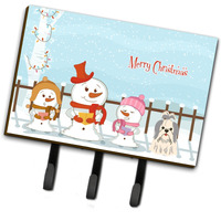 "Caroline's Treasures Merry Christmas Carolers Shih Tzu Silver White Leash or Key Holder BB2416TH68, Triple, Multicolor"