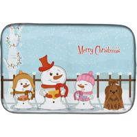 "Caroline's Treasures BB2417DDM Dish Drying Mat, 14 x 21, Christmas Carolers"