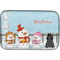 "Caroline's Treasures Merry Christmas Carolers Cocker Spaniel Black Dish Drying Mat, 14"" x 21"""