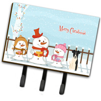 "Caroline's Treasures Merry Christmas Carolers Smooth Fox Terrier Leash or Key Holder BB2429TH68, Triple, Multicolor"