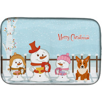 "Caroline's Treasures BB2431DDM Dish Drying Mat, 14"" x 21"", Christmas Carolers"