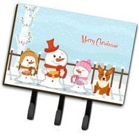 "Caroline's Treasures Christmas Carolers Merry Corgi Leash or Key Holder BB2431TH68, Triple"