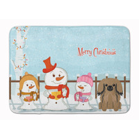 "Caroline's Treasures Merry Christmas Carolers Pekingnese Tan Floor Mat, 19"" x 27"", Multicolor"