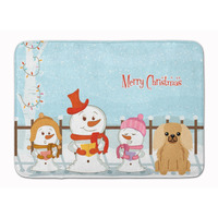 "Caroline's Treasures Merry Christmas Pekingnese Fawn Sable Floor Mat, 19"" x 27"", Multicolor"