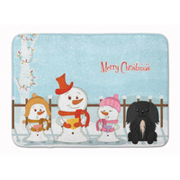 "Caroline's Treasures Merry Christmas Pekingnese Black Floor Mat, 19"" x 27"", Multicolor"