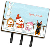 "Caroline's Treasures Merry Christmas Carolers English Toy Terrier Leash or Key Holder BB2440TH68, Triple, Multicolor"