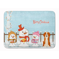 "Caroline's Treasures Merry Christmas English Foxhound Floor Mat, 19"" x 27"", Multicolor"