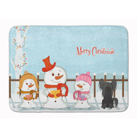 "Caroline's Treasures Merry Christmas Chinese Crested Black Floor Mat, 19"" x 27"", Multicolor"