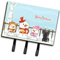 "Caroline's Treasures Merry Christmas Carolers Chinese Crested Black Leash or Key Holder BB2443TH68, Triple, Multicolor"