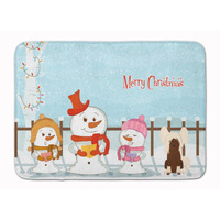 "Caroline's Treasures Merry Christmas Chinese Crested Cream Floor Mat, 19"" x 27"", Multicolor"