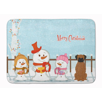 "Caroline's Treasures Merry Christmas Carolers Brindle Boxer Floor Mat, 19"" x 27"", Multicolor"