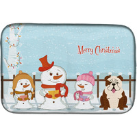 "Caroline's Treasures BB2452DDM Dish Drying Mat, 14"" x 21"", Christmas Carolers"