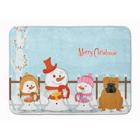 "Caroline's Treasures Merry Christmas English Bulldog Red Floor Mat, 19"" x 27"", Multicolor"
