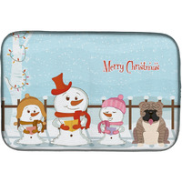 "Caroline's Treasures BB2457DDM Dish Drying Mat, 14"" x 21"", Christmas Carolers"
