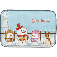 "Caroline's Treasures BB2466DDM Dish Drying Mat, 14"" x 21"", Christmas Carolers"