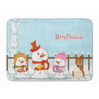 "Caroline's Treasures Merry Christmas Bull Terrier Red White Floor Mat, 19"" x 27"", Multicolor"
