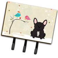 "Caroline's Treasures Christmas Presents Friends French Bulldog Brindle Leash or Key Holder BB2481TH68, Triple"