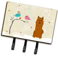 "Caroline's Treasures Christmas Presents Friends Karelian Bear Dog Leash or Key Holder BB2494TH68, Triple"