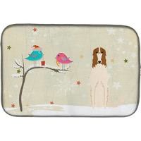 "Caroline's Treasures Christmas Presents Between Friends Borzoi Dish Drying Mat, 14"" x 21"""