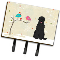 "Caroline's Treasures Christmas Presents Friends Black Russian Terrier Leash or Key Holder BB2498TH68, Triple"