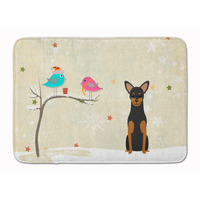 "Caroline's Treasures Christmas Presents Manchester Terrier Floor Mat, 19"" x 27"", Multicolor"