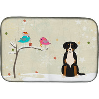 "Caroline's Treasures BB2509DDM Dish Drying Mat, 14"" x 21"", Christmas Presents"
