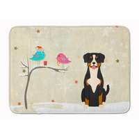 "Caroline's Treasures Christmas Presents Friends Entlebucher Floor Mat, 19"" x 27"", Multicolor"