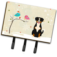 "Caroline's Treasures Christmas Presents between Friends Entlebucher Leash or Key Holder BB2510TH68, Triple, Multicolor"