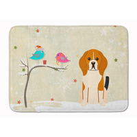 "Caroline's Treasures Christmas Presents Beagle Tricolor Floor Mat, 19"" x 27"", Multicolor"
