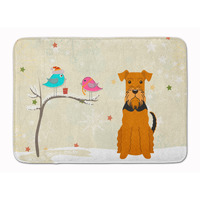 "Caroline's Treasures Christmas Presents Friends Airedale, 19"" x 27"", Multicolor"