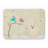 "Caroline's Treasures Christmas Presents Friends Westie Floor Mat, 19"" x 27"", Multicolor"