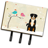 "Caroline's Treasures Christmas Presents between Friends Appenzeller Sennenhund Leash or Key Holder BB2515TH68, Triple, Multicolor"