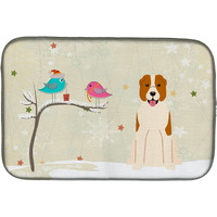 "Caroline's Treasures Christmas Presents between Friends Central Asian Shepherd Dog Dish Drying Mat, 14"" x 21"""