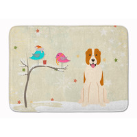 "Caroline's Treasures Presents Between Friends Christmas Central Asian Shepherd Dog Floor Mat, 19"" x 27"", Multicolor"