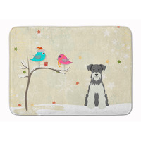 "Caroline's Treasures Christmas Presents Miniature Schanuzer Floor Mat, 19"" x 27"", Multicolor"