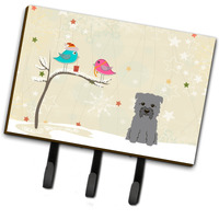 "Caroline's Treasures Christmas Presents between Friends Glen of Imal Grey Leash or Key Holder BB2531TH68, Triple, Multicolor"