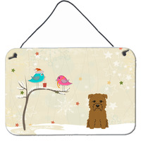 "Caroline's Treasures Christmas Presents Friends Glen of Imal Tan Wall or Door Hanging Prints BB2532DS812, 8"" x 12"""