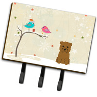 "Caroline's Treasures Christmas Presents between Friends Glen of Imal Tan Leash or Key Holder BB2532TH68, Triple, Multicolor"